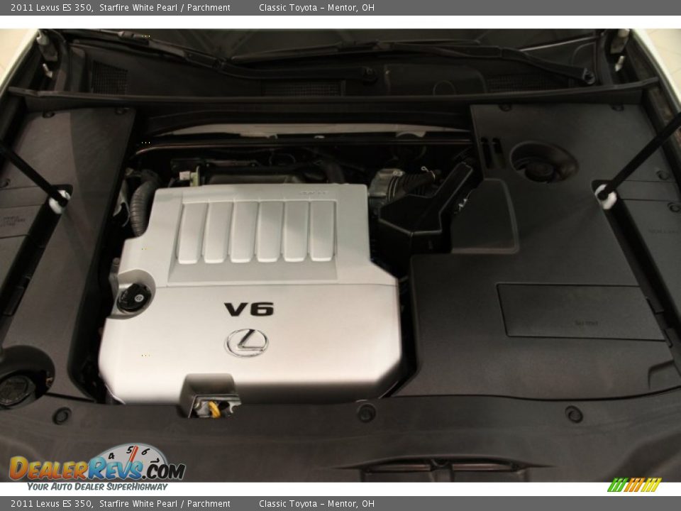 2011 Lexus ES 350 Starfire White Pearl / Parchment Photo #30