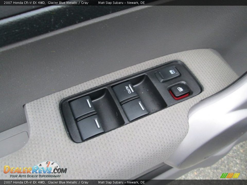 2007 Honda CR-V EX 4WD Glacier Blue Metallic / Gray Photo #13
