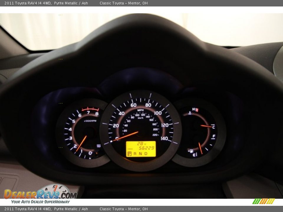 2011 Toyota RAV4 I4 4WD Pyrite Metallic / Ash Photo #7