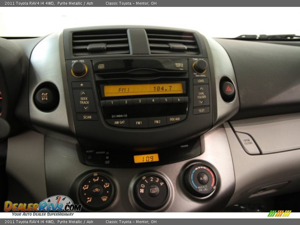 2011 Toyota RAV4 I4 4WD Pyrite Metallic / Ash Photo #8