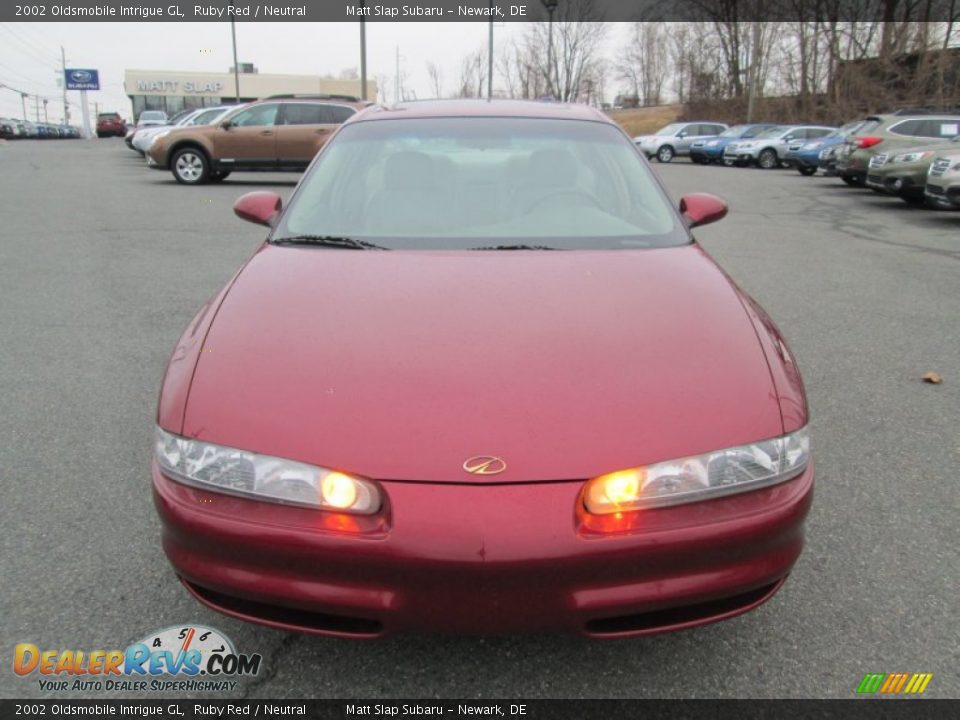 2002 Oldsmobile Intrigue GL Ruby Red / Neutral Photo #3
