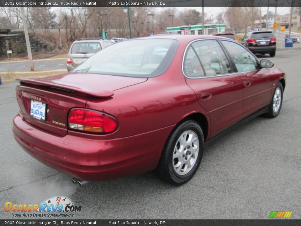 2002 Oldsmobile Intrigue GL Ruby Red / Neutral Photo #6