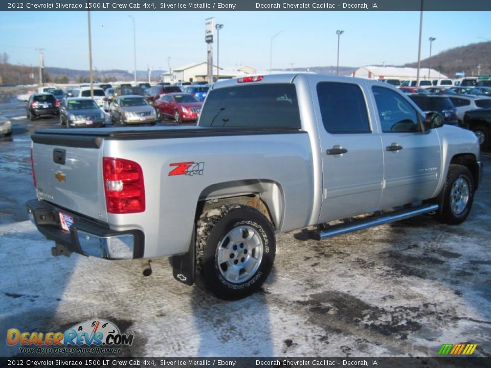 2012 Chevrolet Silverado 1500 LT Crew Cab 4x4 Silver Ice Metallic / Ebony Photo #4