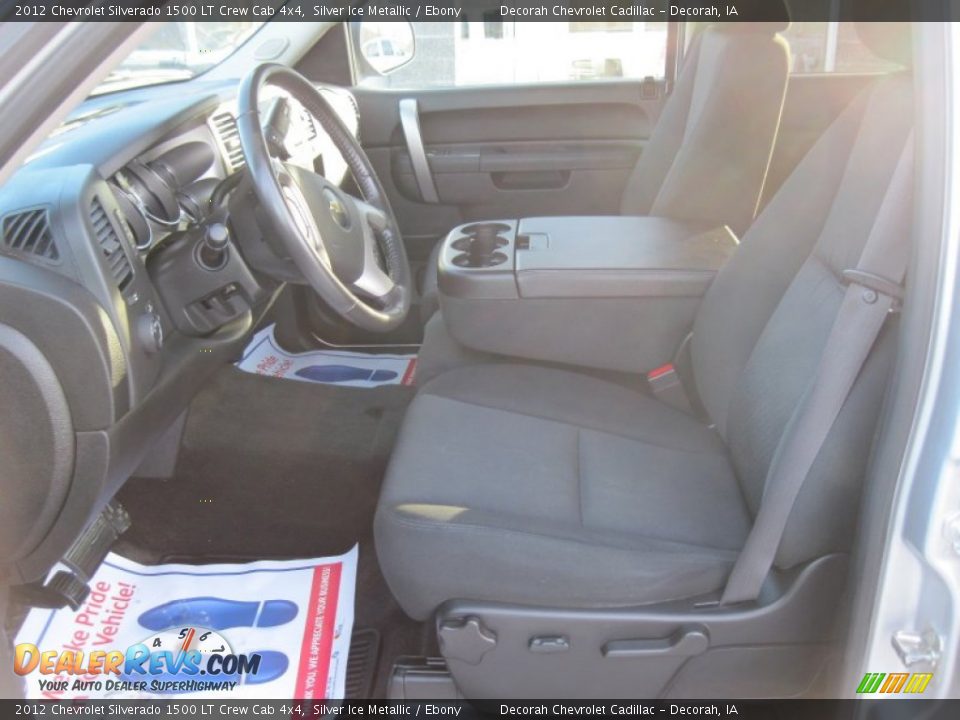2012 Chevrolet Silverado 1500 LT Crew Cab 4x4 Silver Ice Metallic / Ebony Photo #10