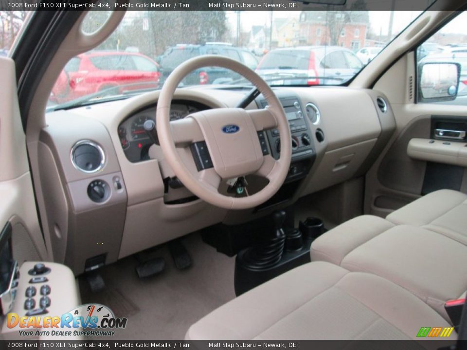 Tan Interior - 2008 Ford F150 XLT SuperCab 4x4 Photo #10