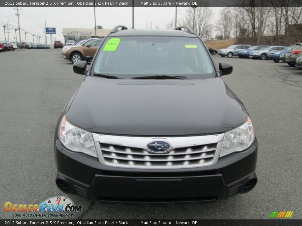 2012 Subaru Forester 2.5 X Premium Obsidian Black Pearl / Black Photo #3