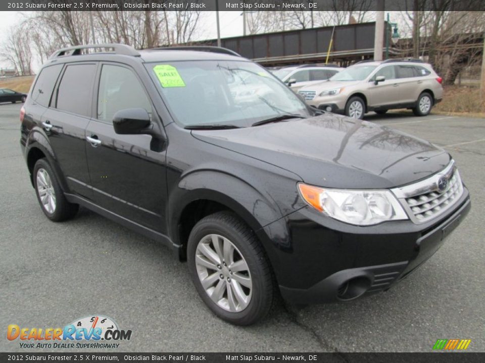 2012 Subaru Forester 2.5 X Premium Obsidian Black Pearl / Black Photo #4
