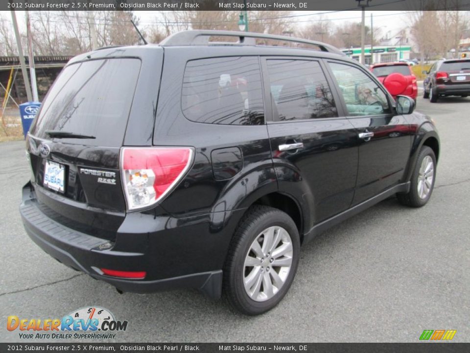 2012 Subaru Forester 2.5 X Premium Obsidian Black Pearl / Black Photo #6