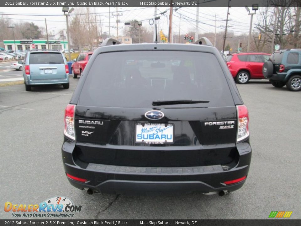 2012 Subaru Forester 2.5 X Premium Obsidian Black Pearl / Black Photo #7