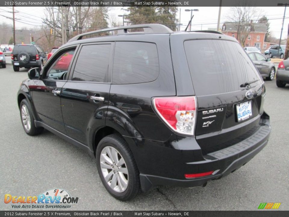 2012 Subaru Forester 2.5 X Premium Obsidian Black Pearl / Black Photo #8