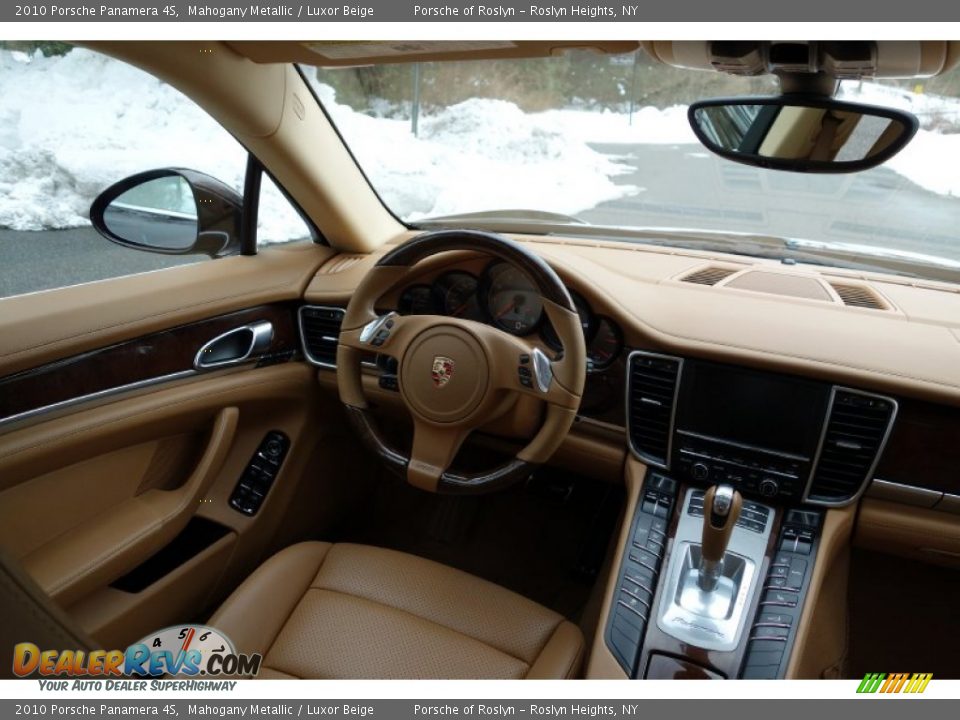 2010 Porsche Panamera 4S Mahogany Metallic / Luxor Beige Photo #12