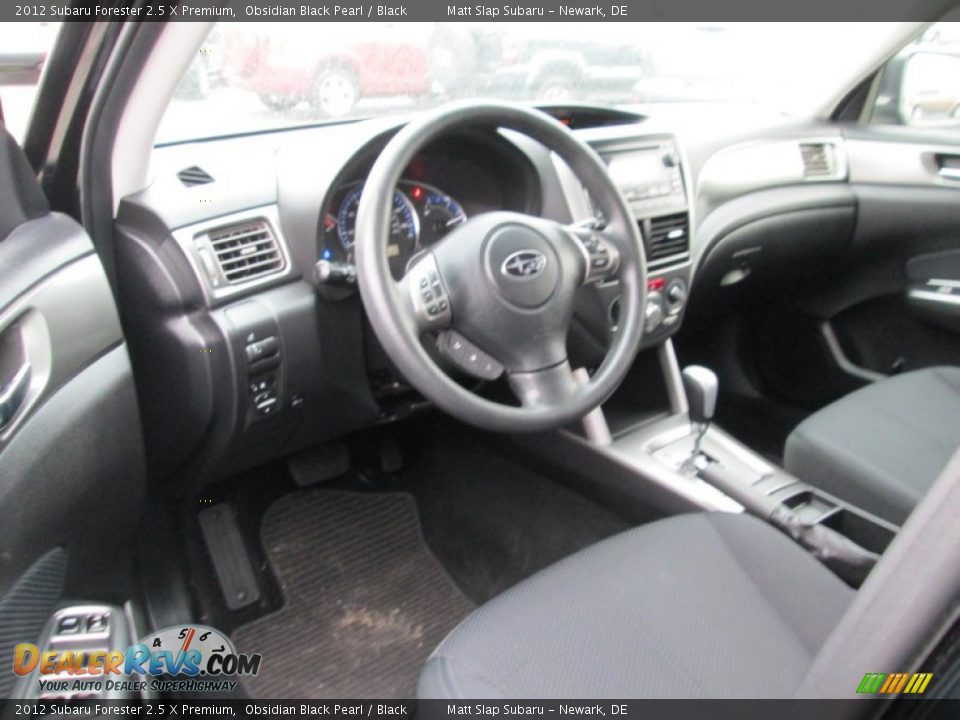 2012 Subaru Forester 2.5 X Premium Obsidian Black Pearl / Black Photo #10