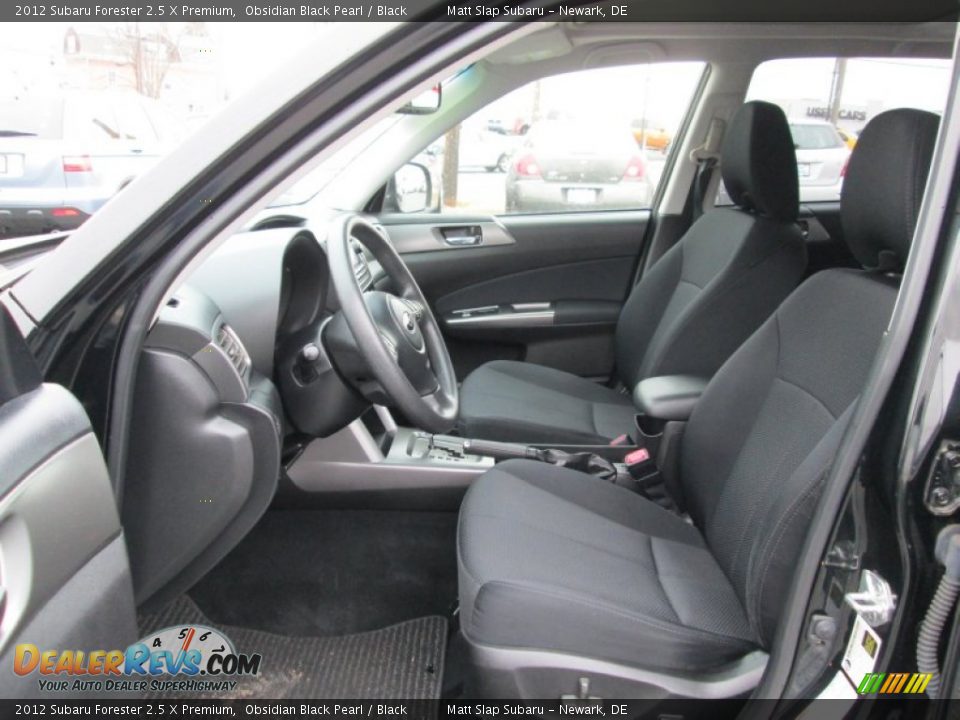 2012 Subaru Forester 2.5 X Premium Obsidian Black Pearl / Black Photo #11