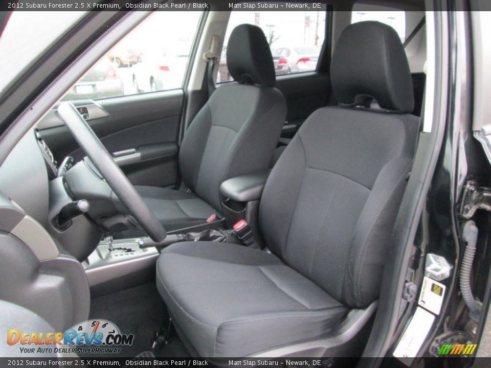 2012 Subaru Forester 2.5 X Premium Obsidian Black Pearl / Black Photo #14