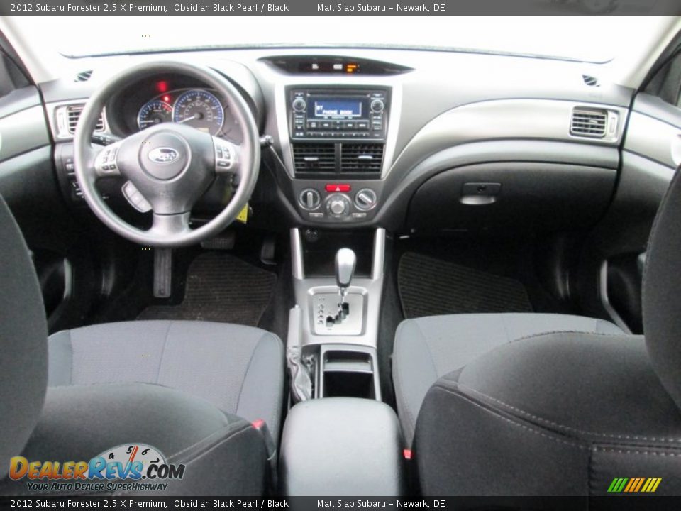2012 Subaru Forester 2.5 X Premium Obsidian Black Pearl / Black Photo #24