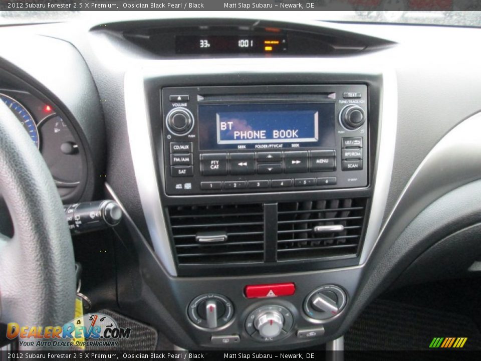 2012 Subaru Forester 2.5 X Premium Obsidian Black Pearl / Black Photo #25