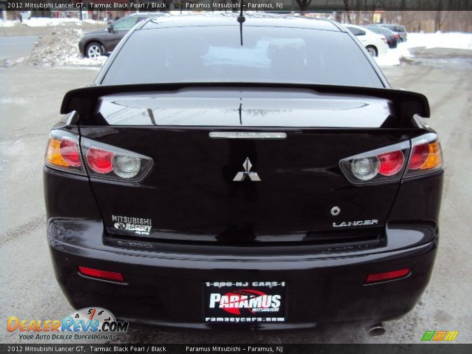 2012 Mitsubishi Lancer GT Tarmac Black Pearl / Black Photo #7