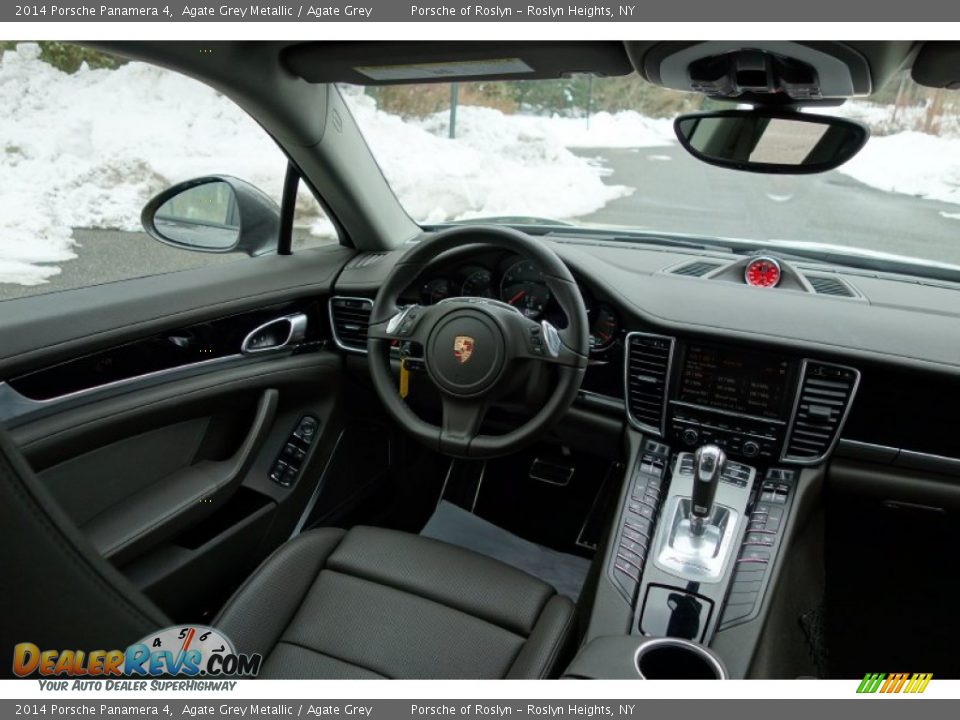 2014 Porsche Panamera 4 Agate Grey Metallic / Agate Grey Photo #13