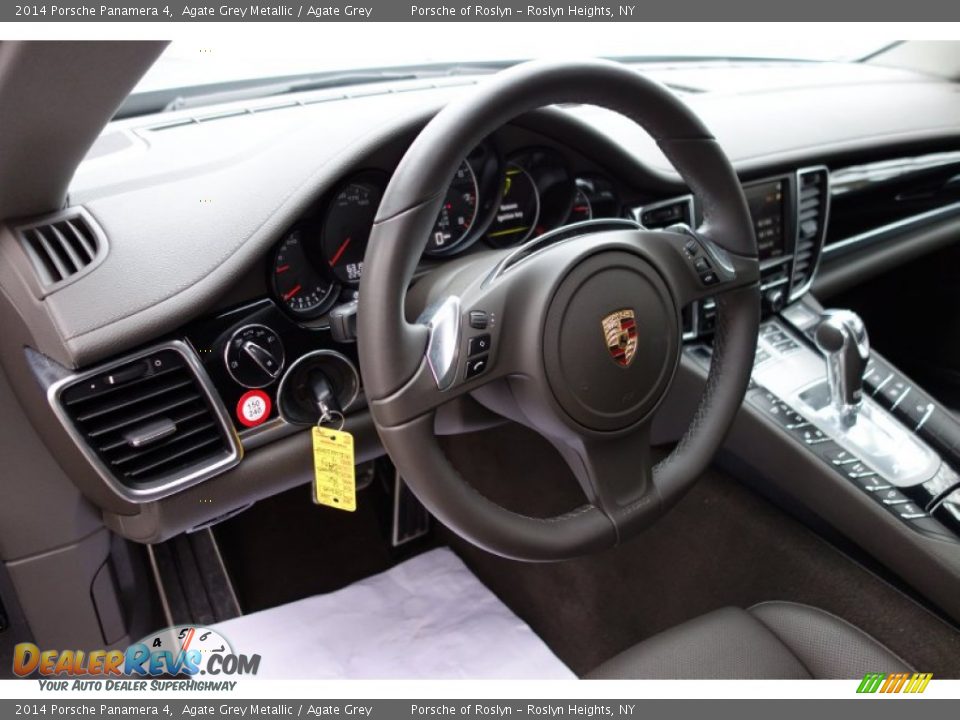 2014 Porsche Panamera 4 Agate Grey Metallic / Agate Grey Photo #22