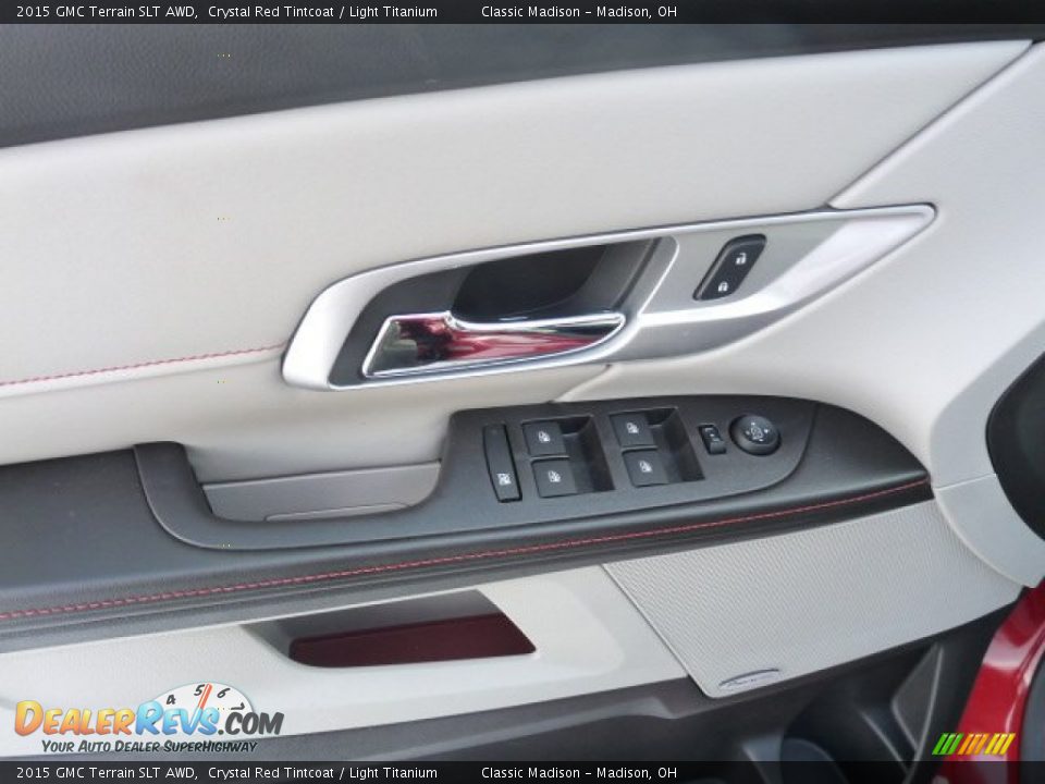2015 GMC Terrain SLT AWD Crystal Red Tintcoat / Light Titanium Photo #2