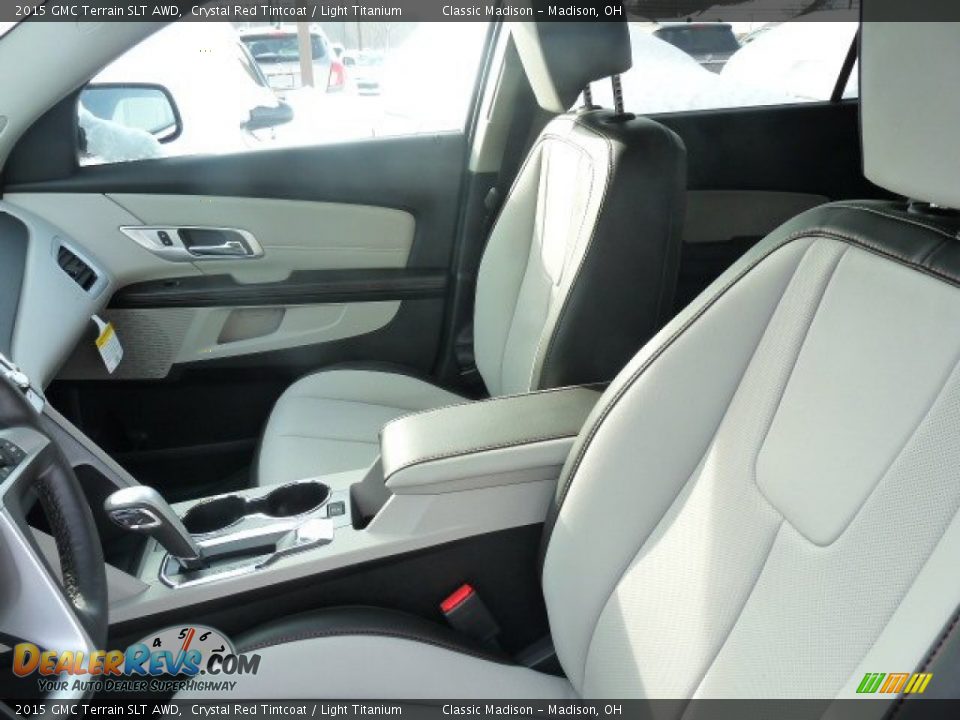 2015 GMC Terrain SLT AWD Crystal Red Tintcoat / Light Titanium Photo #3