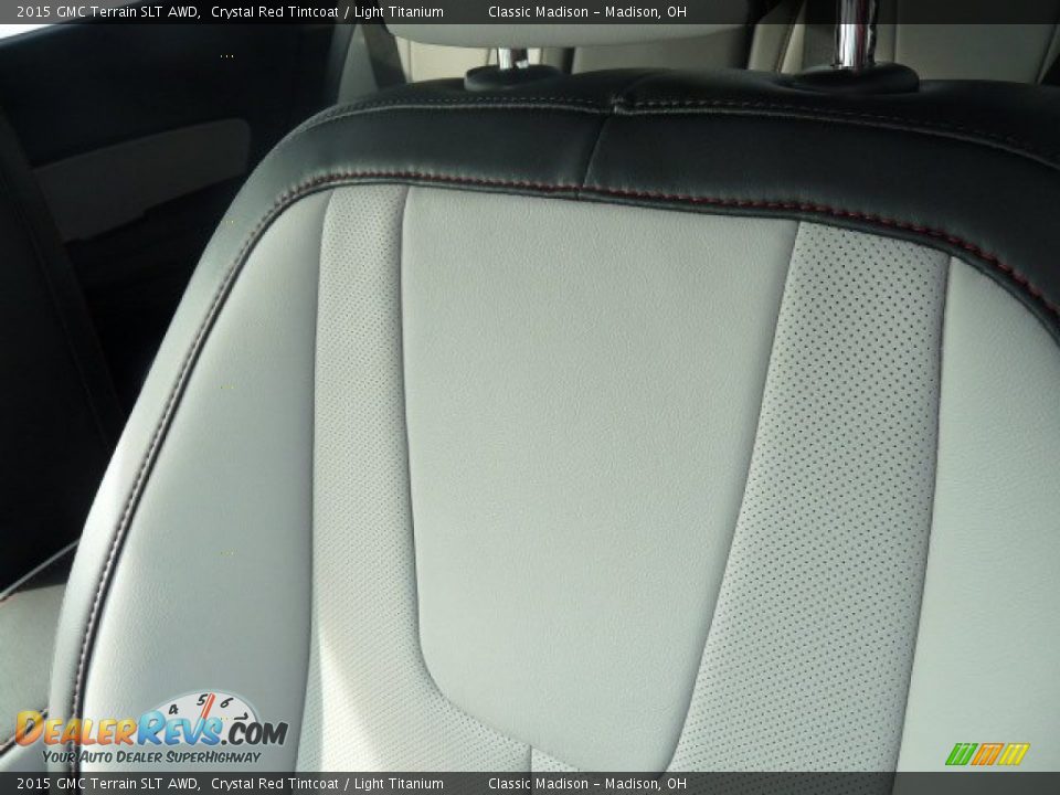 2015 GMC Terrain SLT AWD Crystal Red Tintcoat / Light Titanium Photo #4