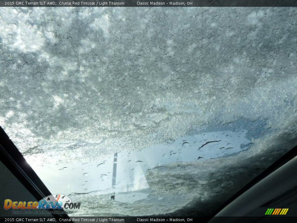2015 GMC Terrain SLT AWD Crystal Red Tintcoat / Light Titanium Photo #6