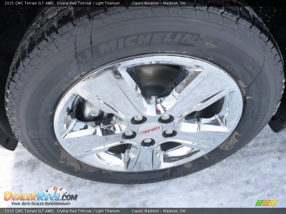2015 GMC Terrain SLT AWD Crystal Red Tintcoat / Light Titanium Photo #8