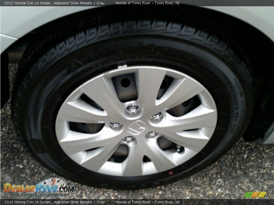2012 Honda Civic LX Sedan Alabaster Silver Metallic / Gray Photo #22