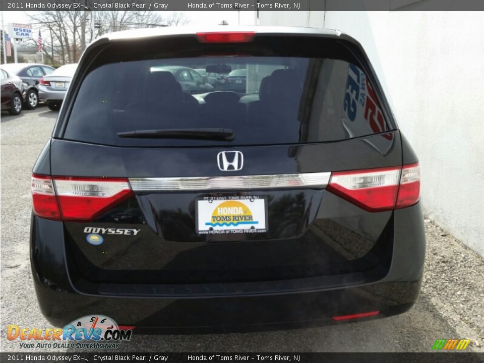 2011 Honda Odyssey EX-L Crystal Black Pearl / Gray Photo #8