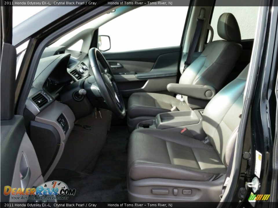 2011 Honda Odyssey EX-L Crystal Black Pearl / Gray Photo #18