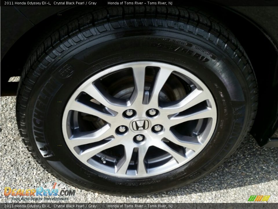 2011 Honda Odyssey EX-L Crystal Black Pearl / Gray Photo #23