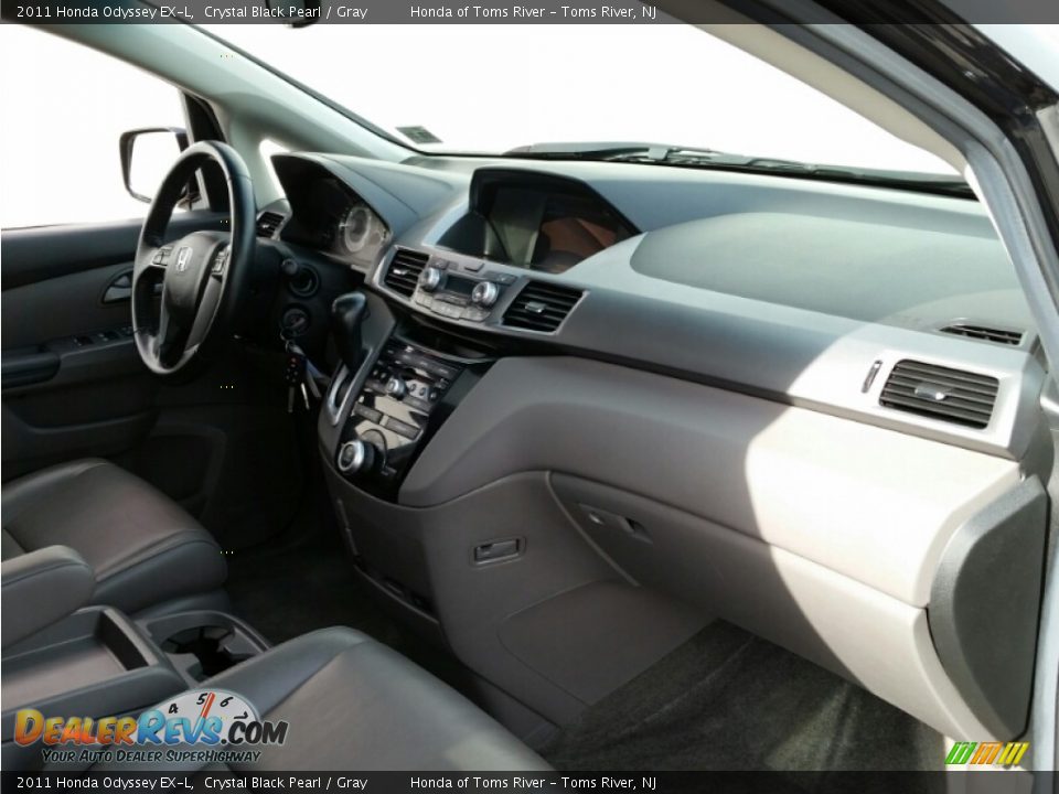 2011 Honda Odyssey EX-L Crystal Black Pearl / Gray Photo #27