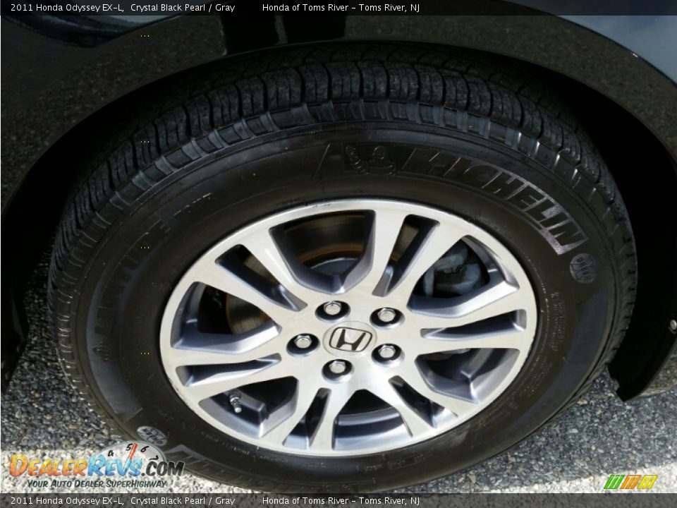 2011 Honda Odyssey EX-L Crystal Black Pearl / Gray Photo #29