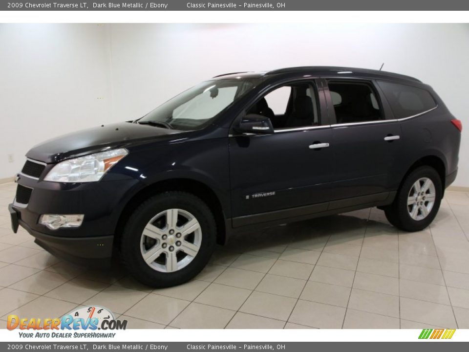 2009 Chevrolet Traverse LT Dark Blue Metallic / Ebony Photo #3