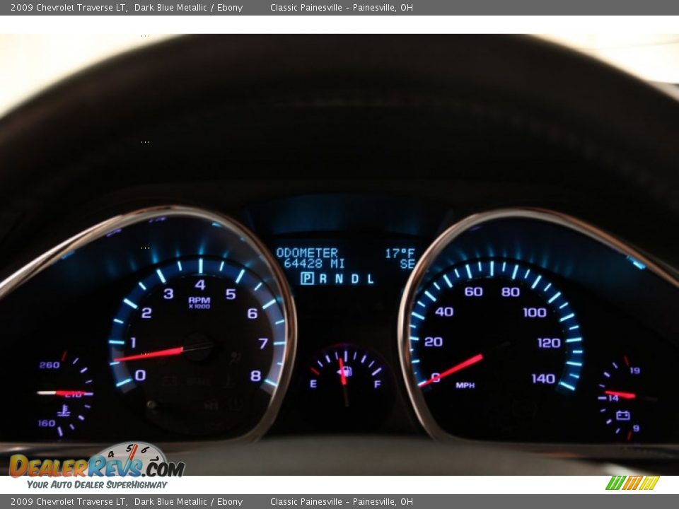 2009 Chevrolet Traverse LT Dark Blue Metallic / Ebony Photo #7