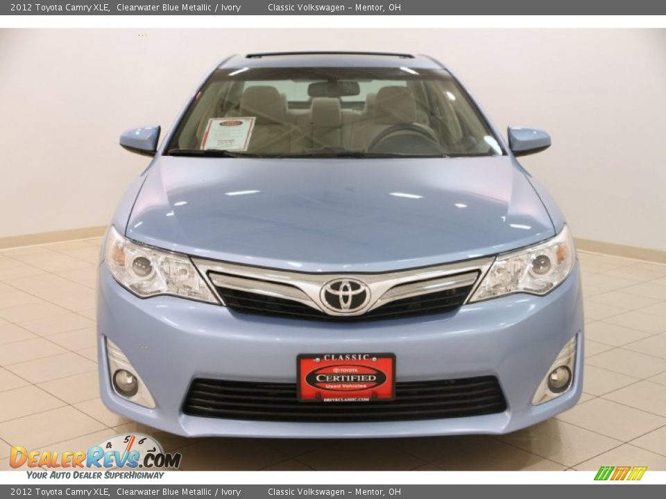 2012 Toyota Camry XLE Clearwater Blue Metallic / Ivory Photo #2