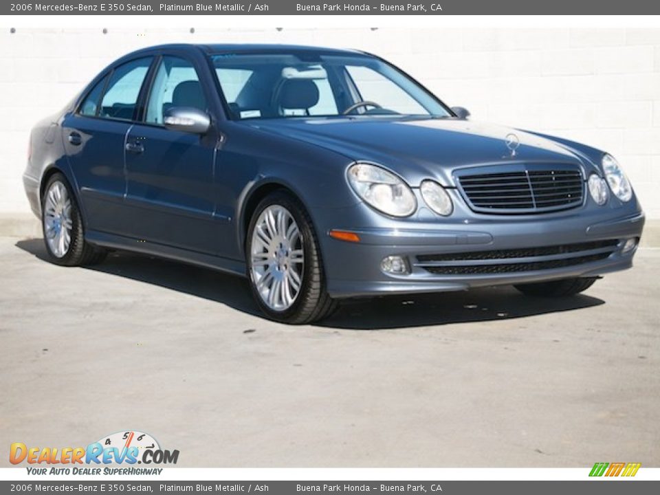 2006 Mercedes-Benz E 350 Sedan Platinum Blue Metallic / Ash Photo #1