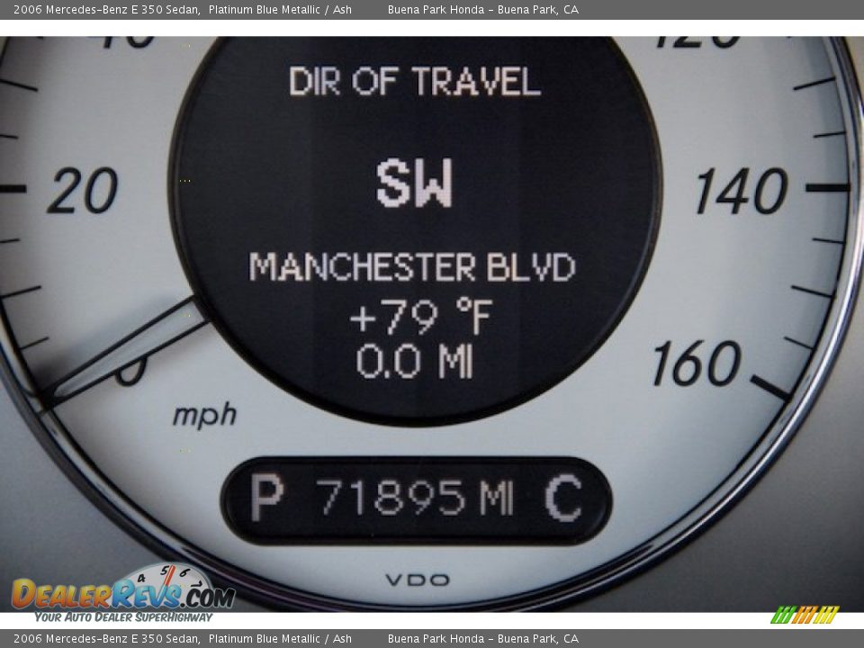 2006 Mercedes-Benz E 350 Sedan Platinum Blue Metallic / Ash Photo #6