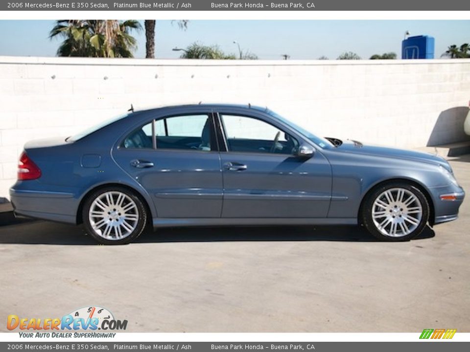 2006 Mercedes-Benz E 350 Sedan Platinum Blue Metallic / Ash Photo #8