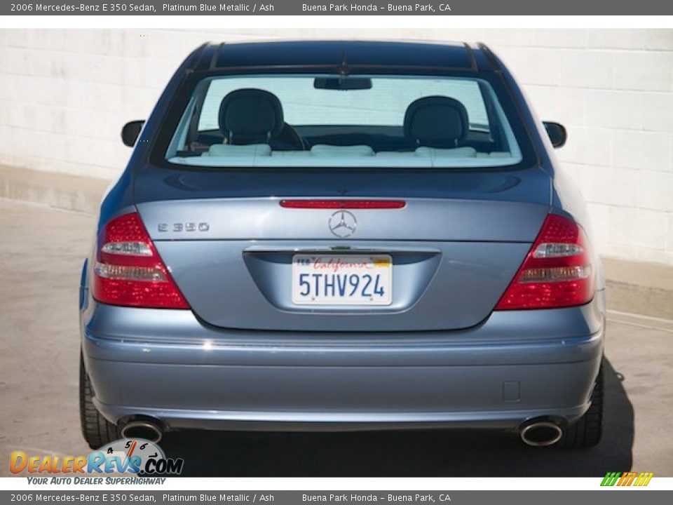 2006 Mercedes-Benz E 350 Sedan Platinum Blue Metallic / Ash Photo #9