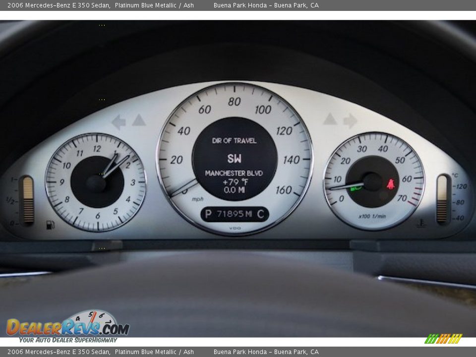 2006 Mercedes-Benz E 350 Sedan Platinum Blue Metallic / Ash Photo #23