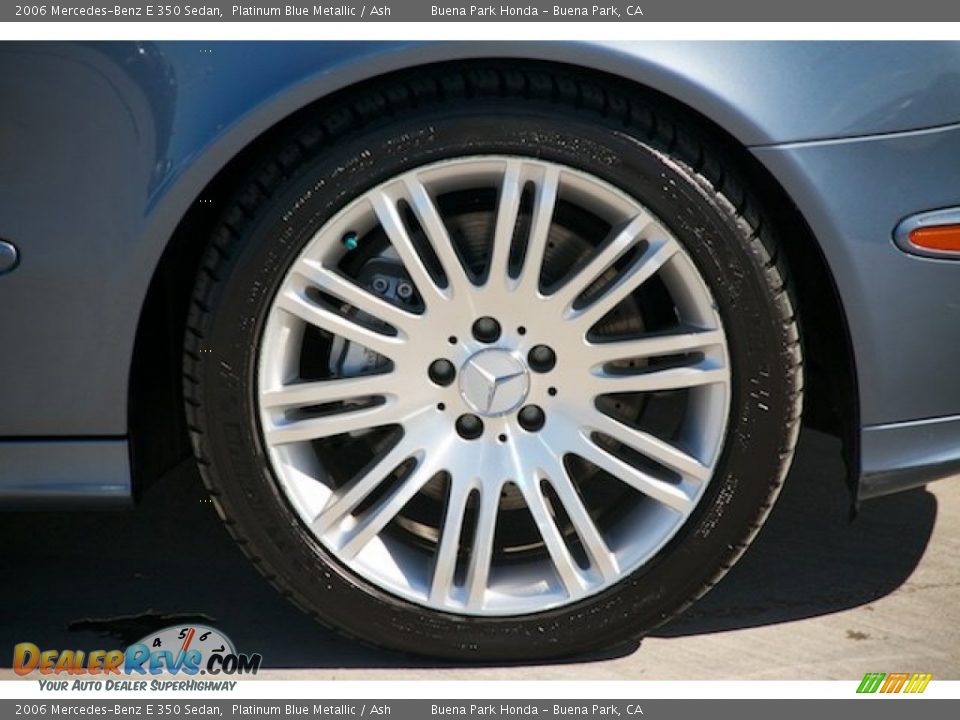 2006 Mercedes-Benz E 350 Sedan Platinum Blue Metallic / Ash Photo #30