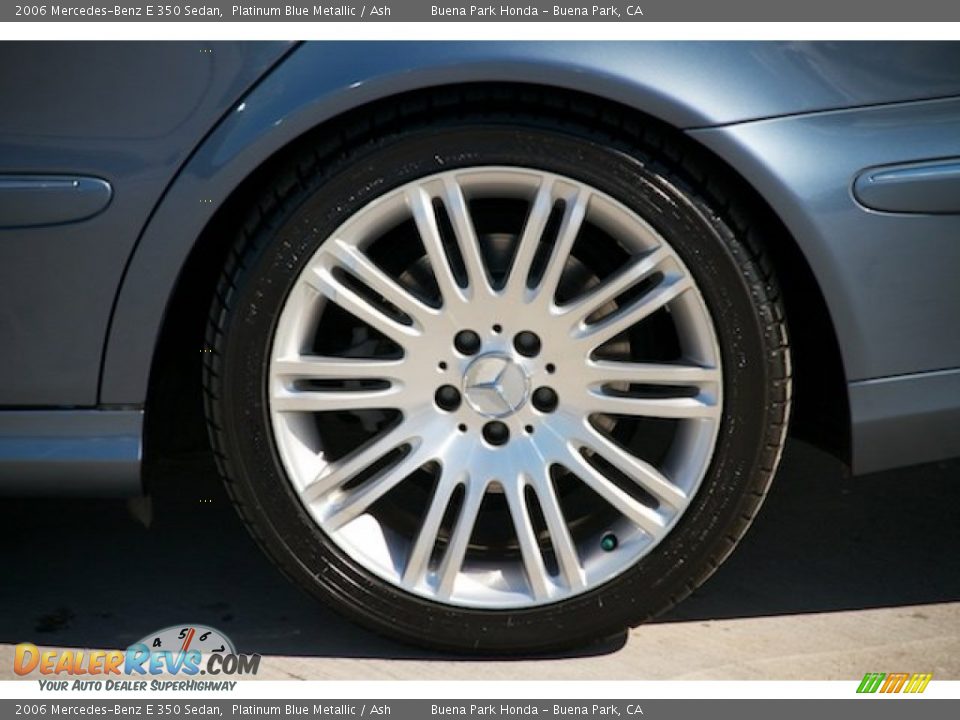 2006 Mercedes-Benz E 350 Sedan Platinum Blue Metallic / Ash Photo #31