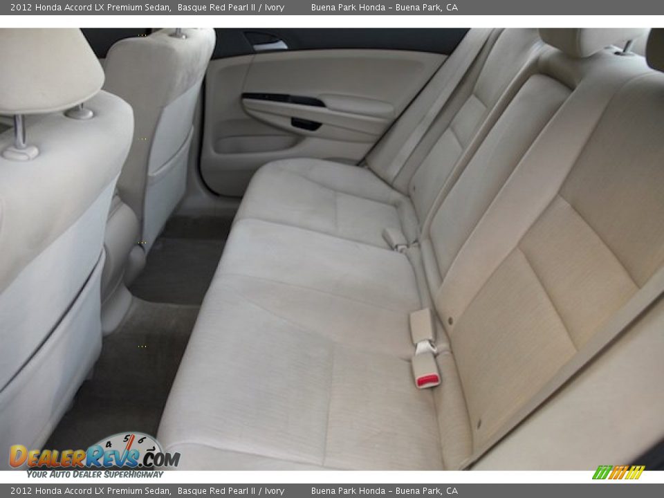 2012 Honda Accord LX Premium Sedan Basque Red Pearl II / Ivory Photo #4