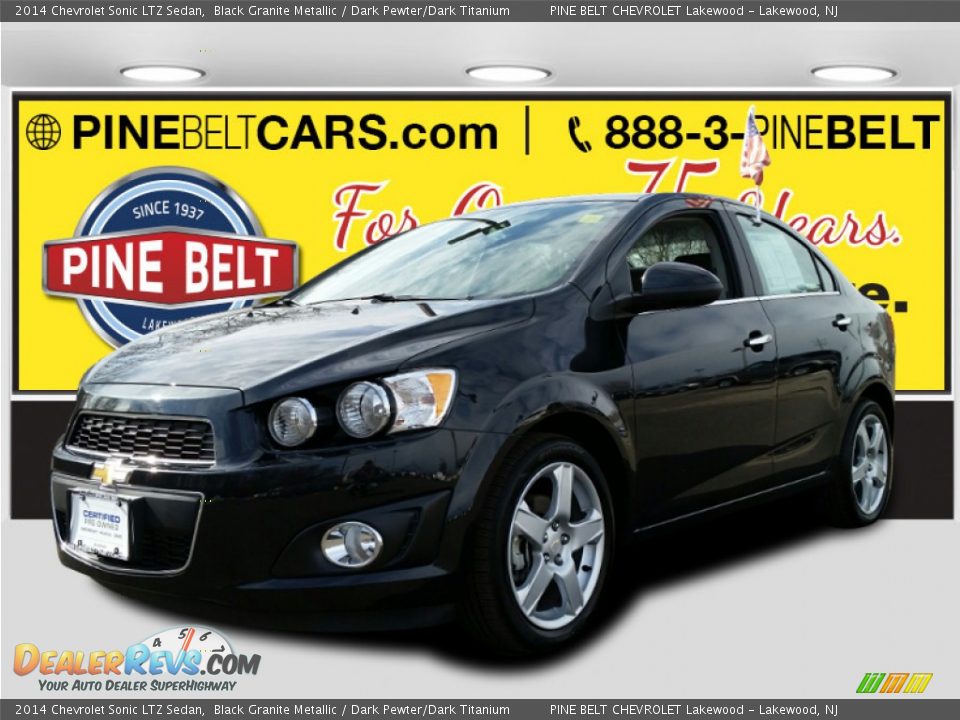 2014 Chevrolet Sonic LTZ Sedan Black Granite Metallic / Dark Pewter/Dark Titanium Photo #1