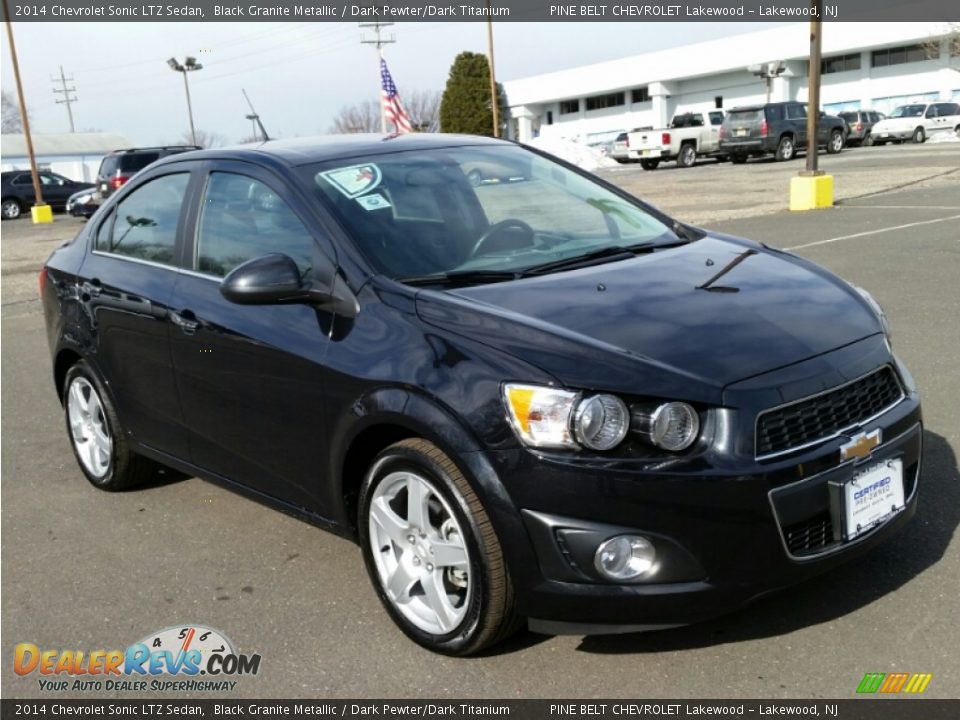 2014 Chevrolet Sonic LTZ Sedan Black Granite Metallic / Dark Pewter/Dark Titanium Photo #3