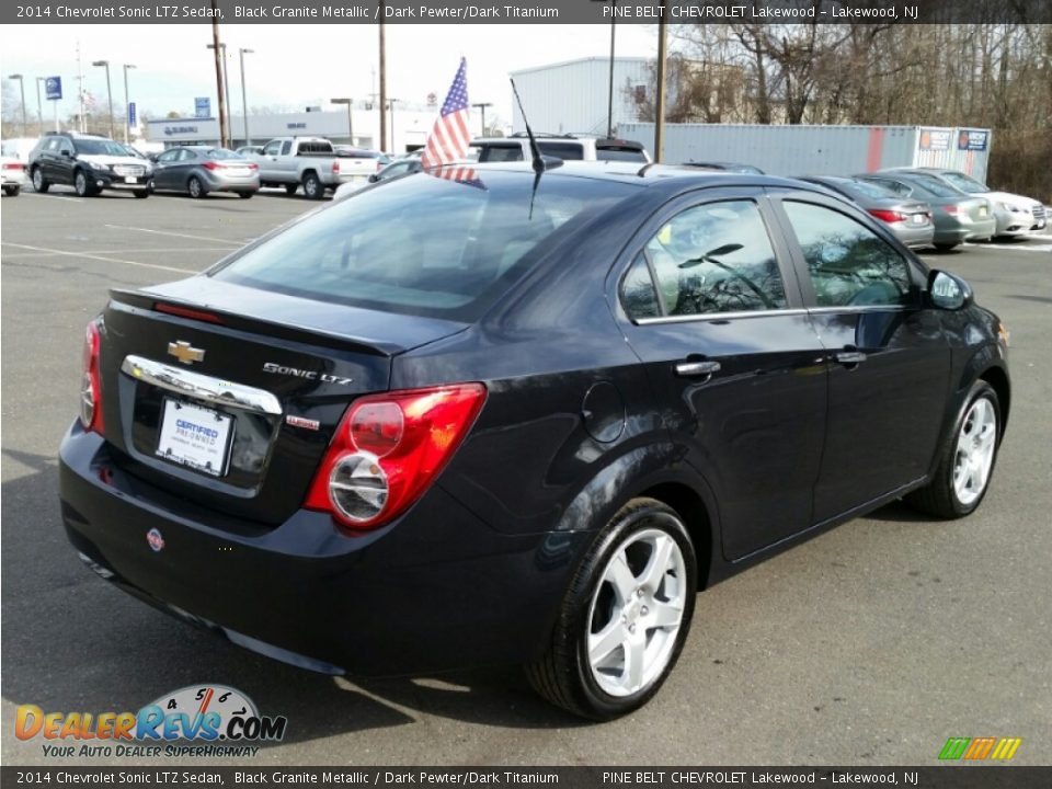 2014 Chevrolet Sonic LTZ Sedan Black Granite Metallic / Dark Pewter/Dark Titanium Photo #7