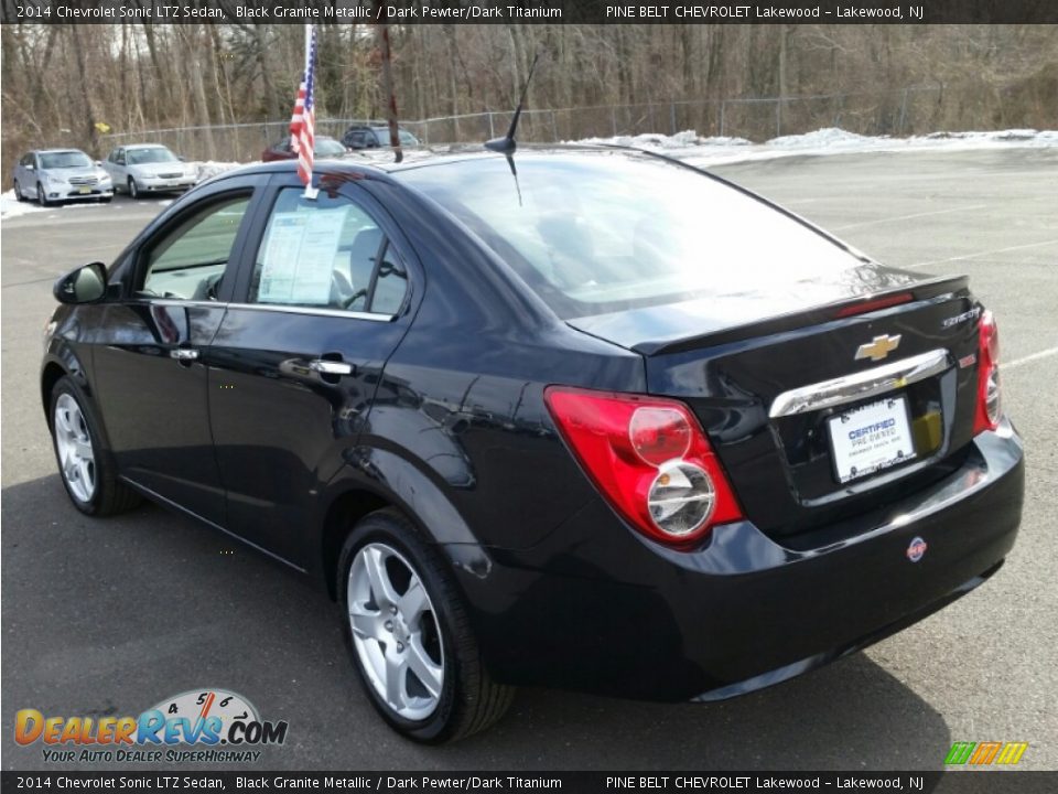 2014 Chevrolet Sonic LTZ Sedan Black Granite Metallic / Dark Pewter/Dark Titanium Photo #9