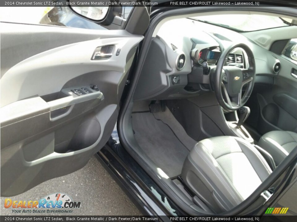 2014 Chevrolet Sonic LTZ Sedan Black Granite Metallic / Dark Pewter/Dark Titanium Photo #16